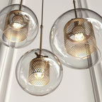 Suspension moderne en verre Chiswick