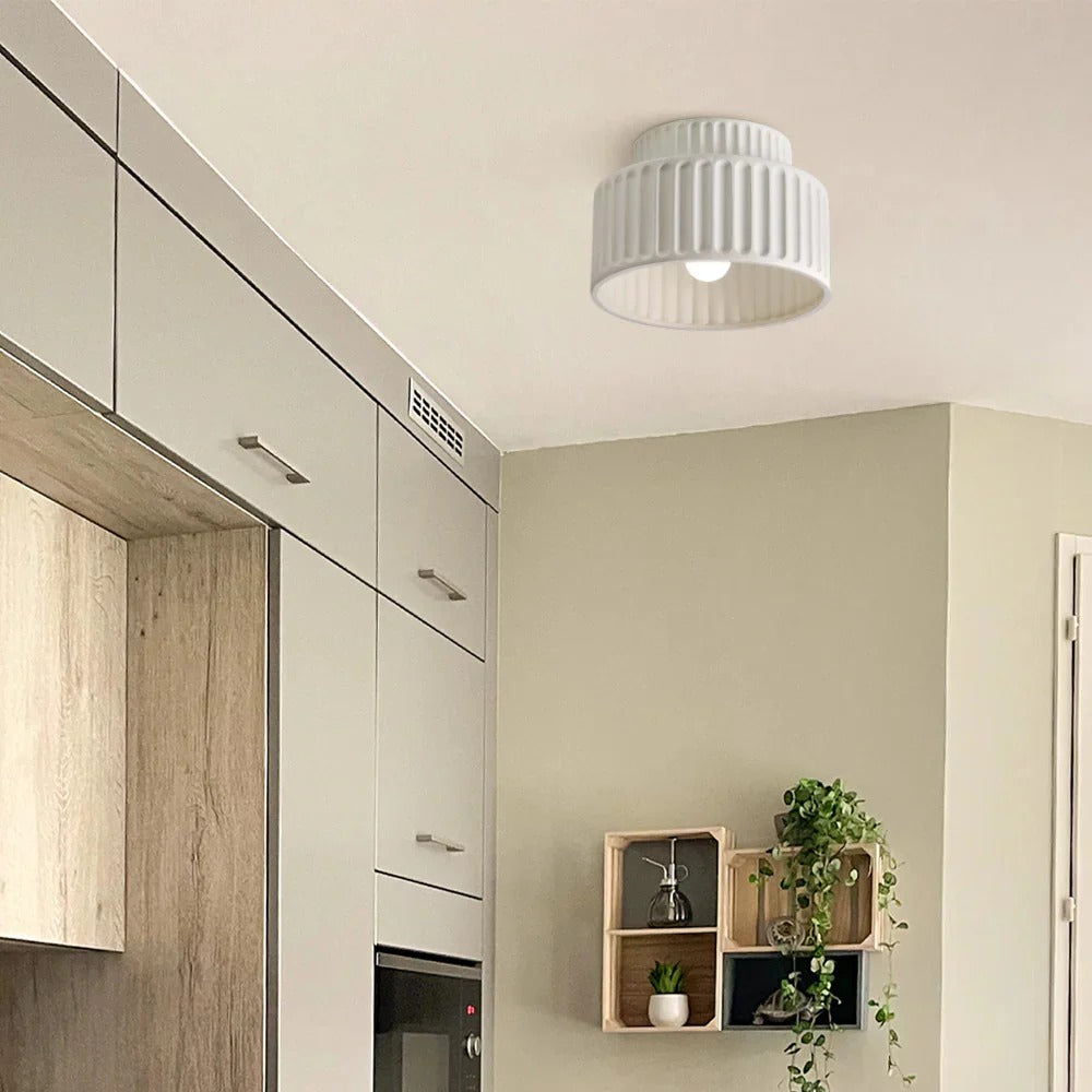 Lampe de plafond de style vintage couleur crème