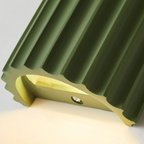 Applique murale moderne en résine en demi-cercle pour salon