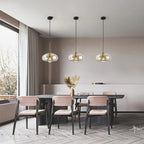 Suspension moderne en verre pour salon