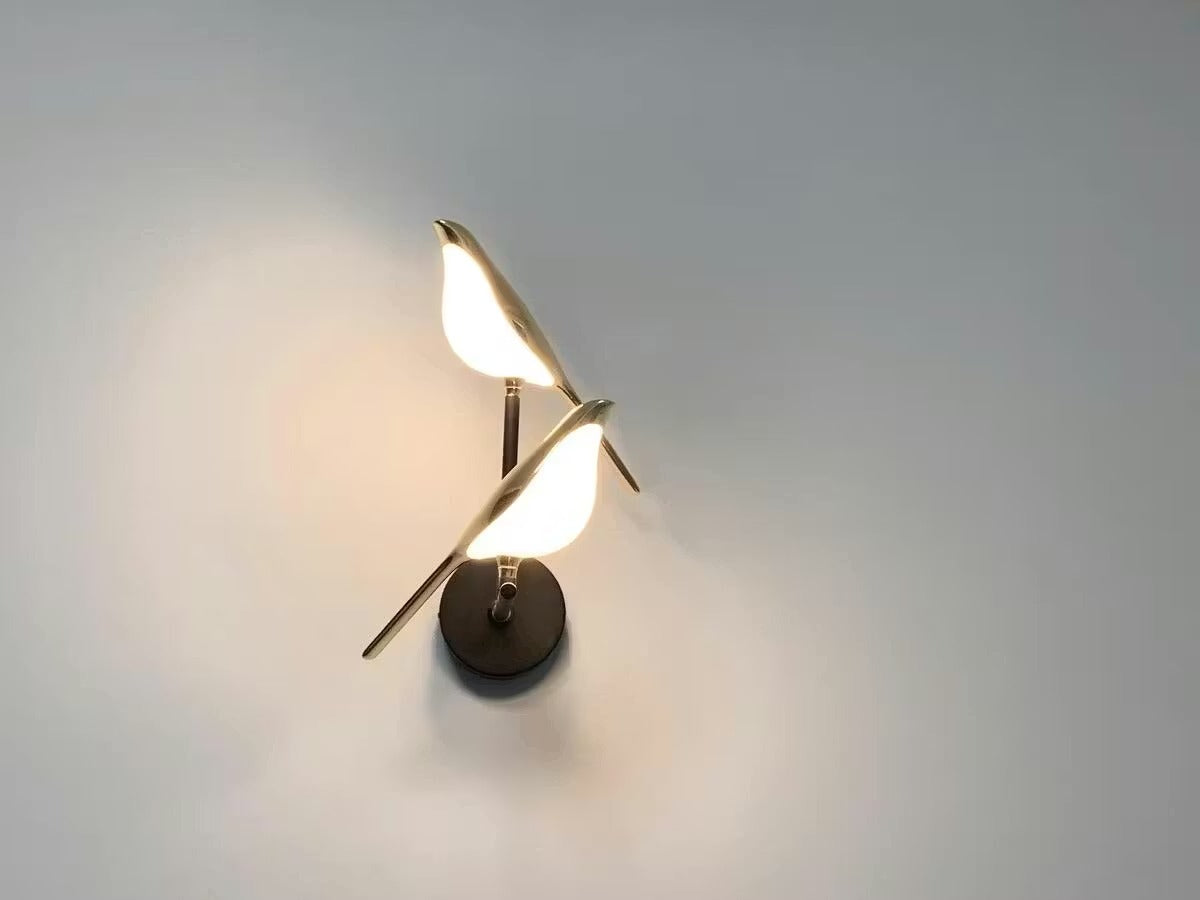 Applique murale moderne Led Golden Bird pour couloir