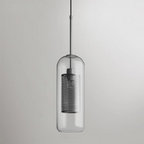 Suspension moderne en verre Chiswick