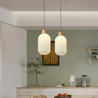 Suspension vintage en verre de lanterne