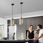 Suspension moderne en verre pour salon