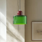 Suspension moderne en verre frais Bauhaus pour îlot de cuisine