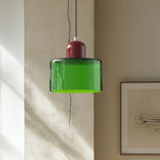 Suspension moderne en verre frais Bauhaus pour îlot de cuisine